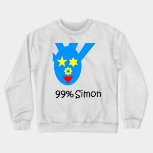 Funky Blue Face Crewneck Sweatshirt